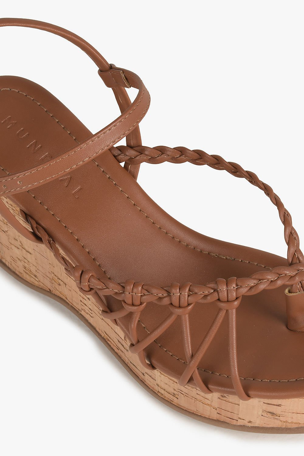 Sandália Feminina Plataforma Mundial Margot Caramelo 2