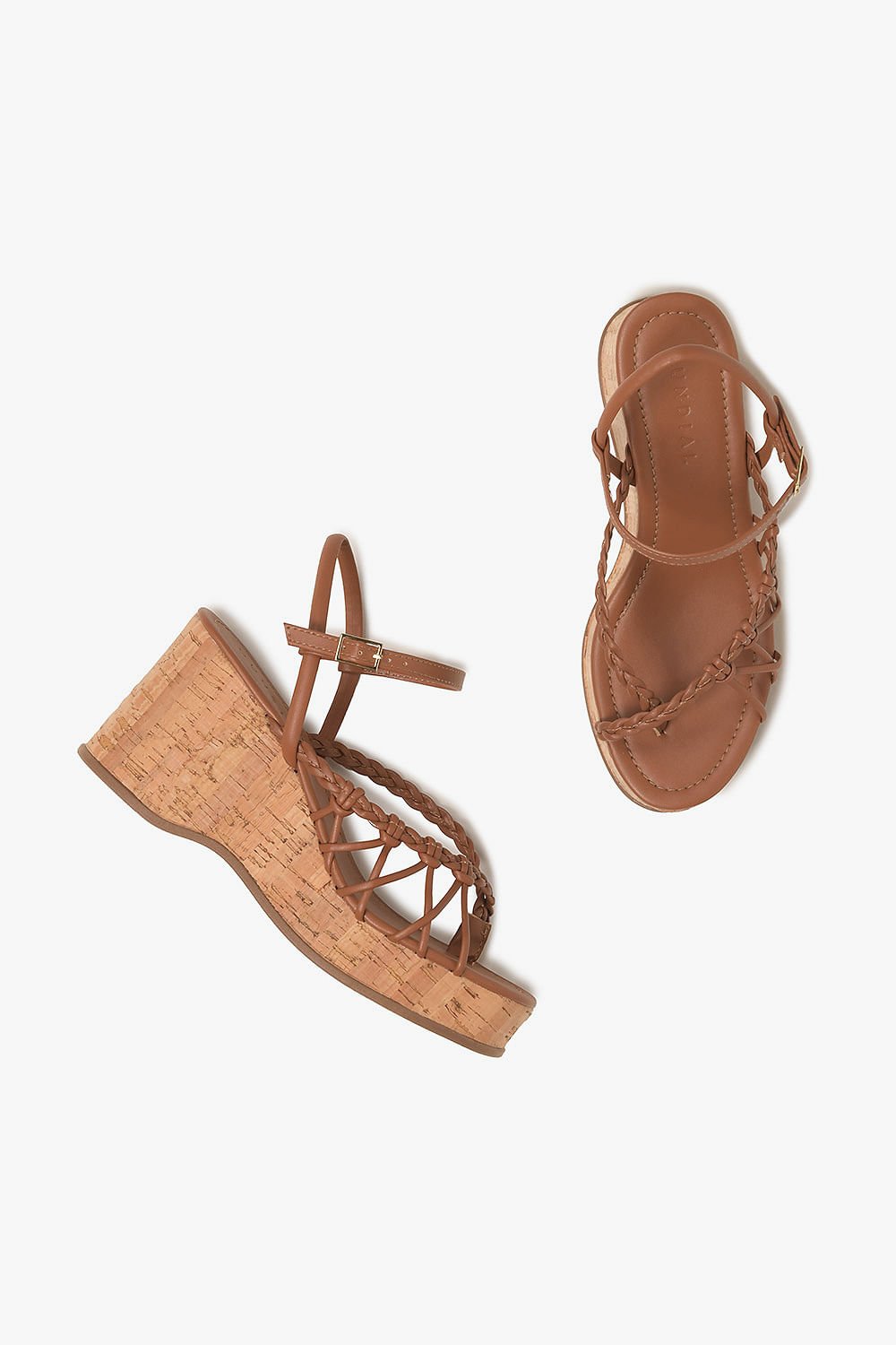 Sandália Feminina Plataforma Mundial Margot Caramelo 3