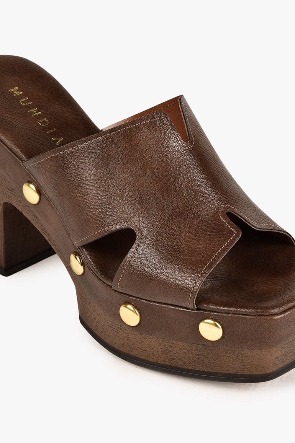 Tamanco Feminino Meia-Pata Mundial Tiffany Café 2