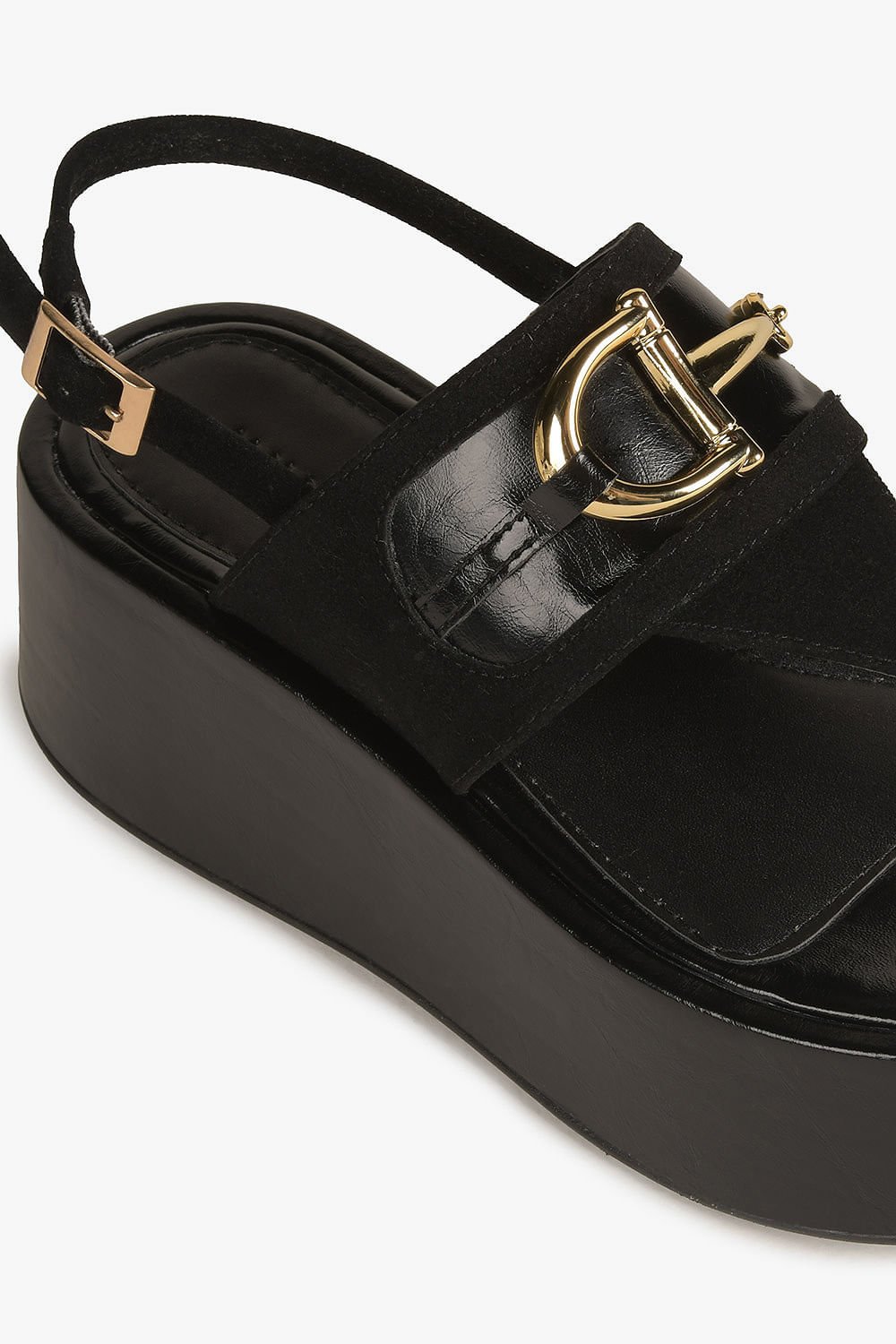 Sandália Feminina Plataforma Mundial Anneliese Preto 2