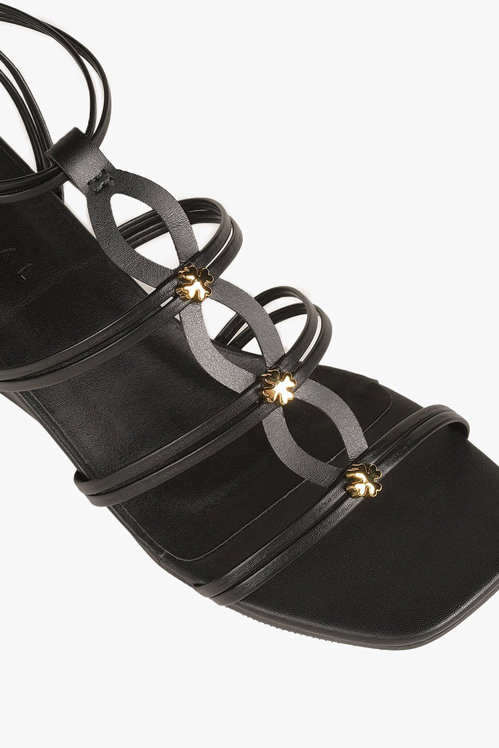 Sandália Feminina Anabela Mundial Harlow Preto 2