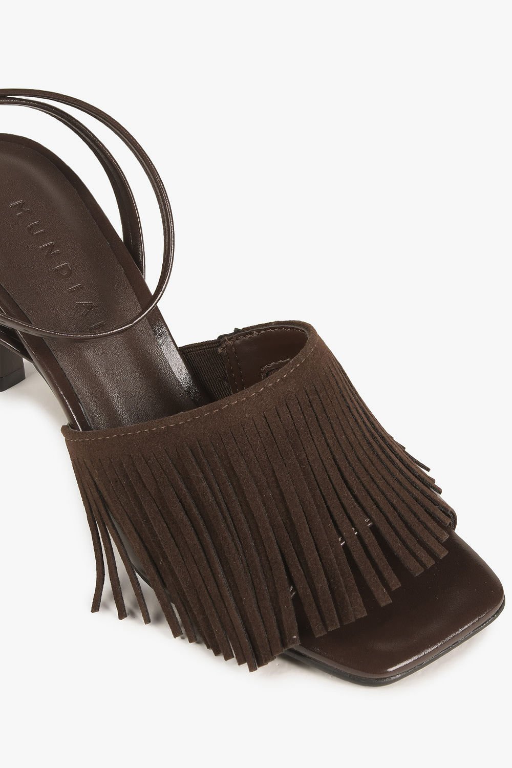 Sandália Feminina Salto Alto Mundial Aurora Caramelo 2