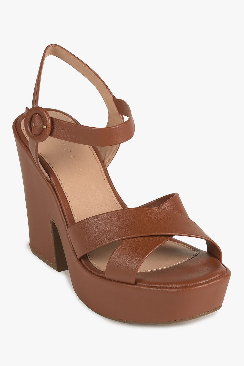 Sandália Feminina Meia-Pata Mundial Ludimila Caramelo 8