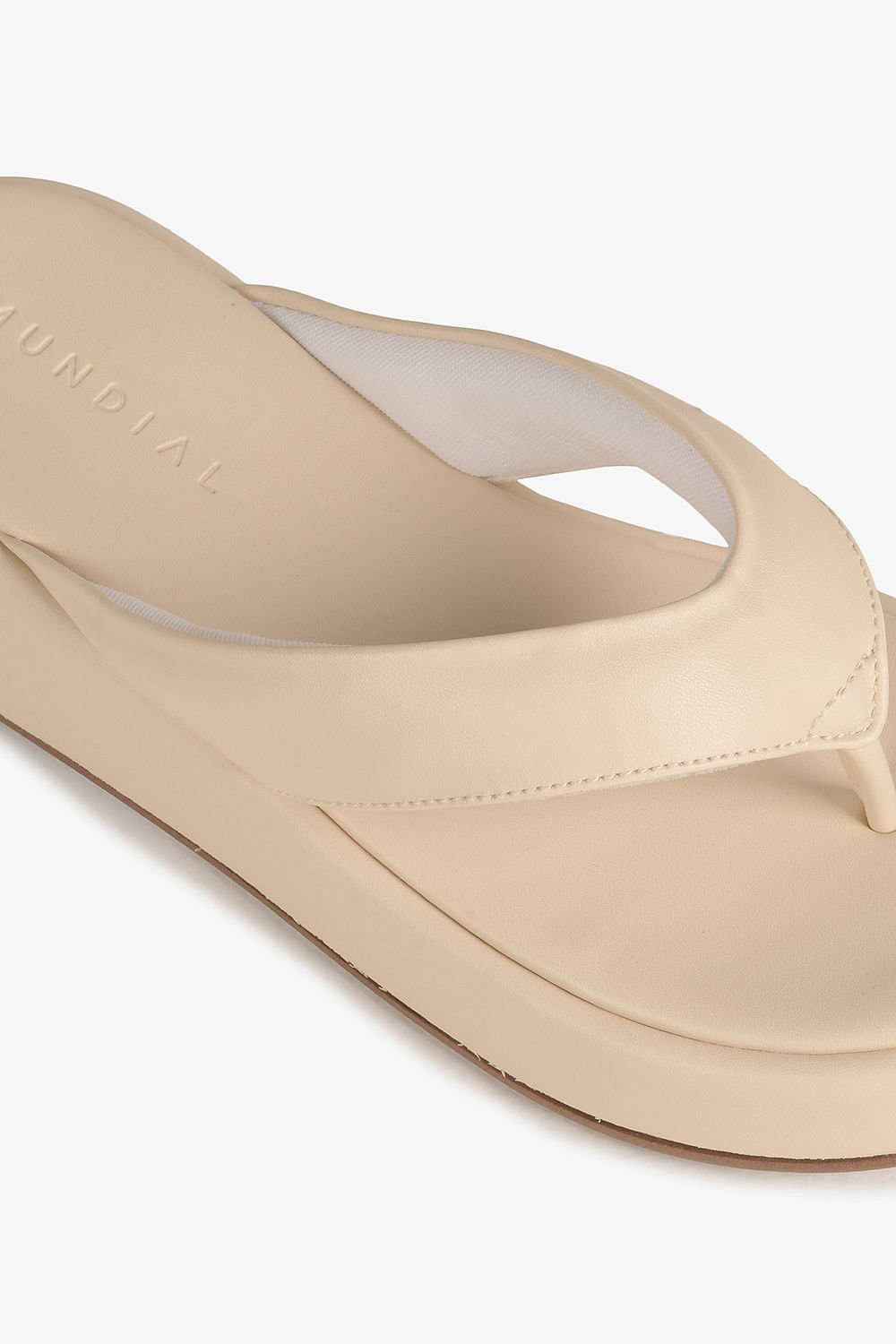 Tamanco Feminino Flatform Mundial Alecia Off White 2