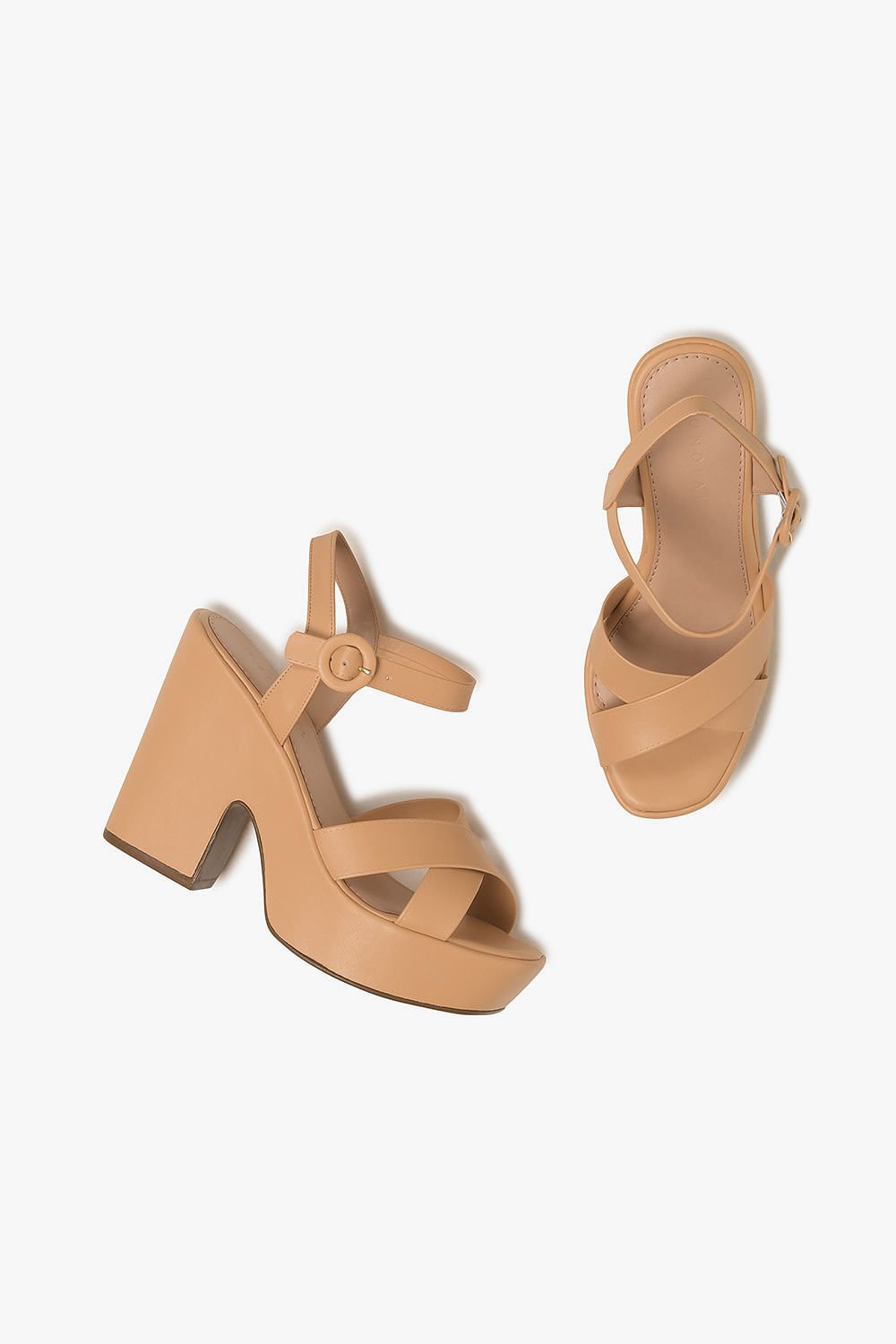 Sandália Feminina Meia-Pata Mundial Ludimila Bege 3