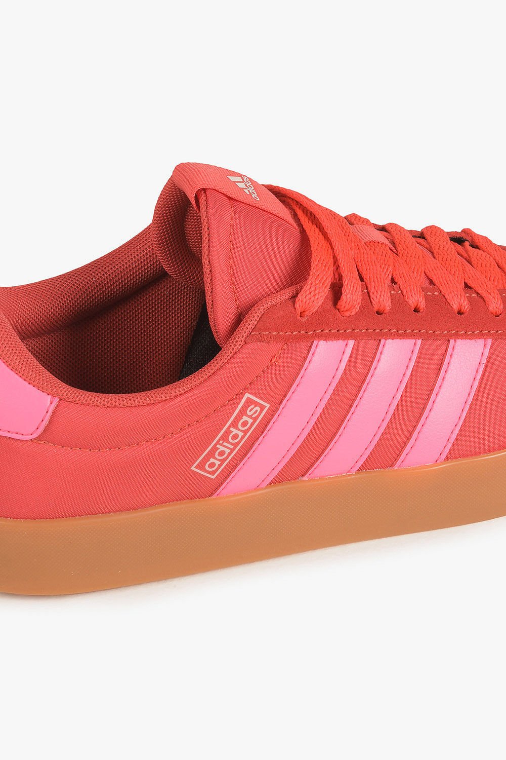 Tênis Adidas VL Court 3.0 Feminino Vermelho/Rosa 2