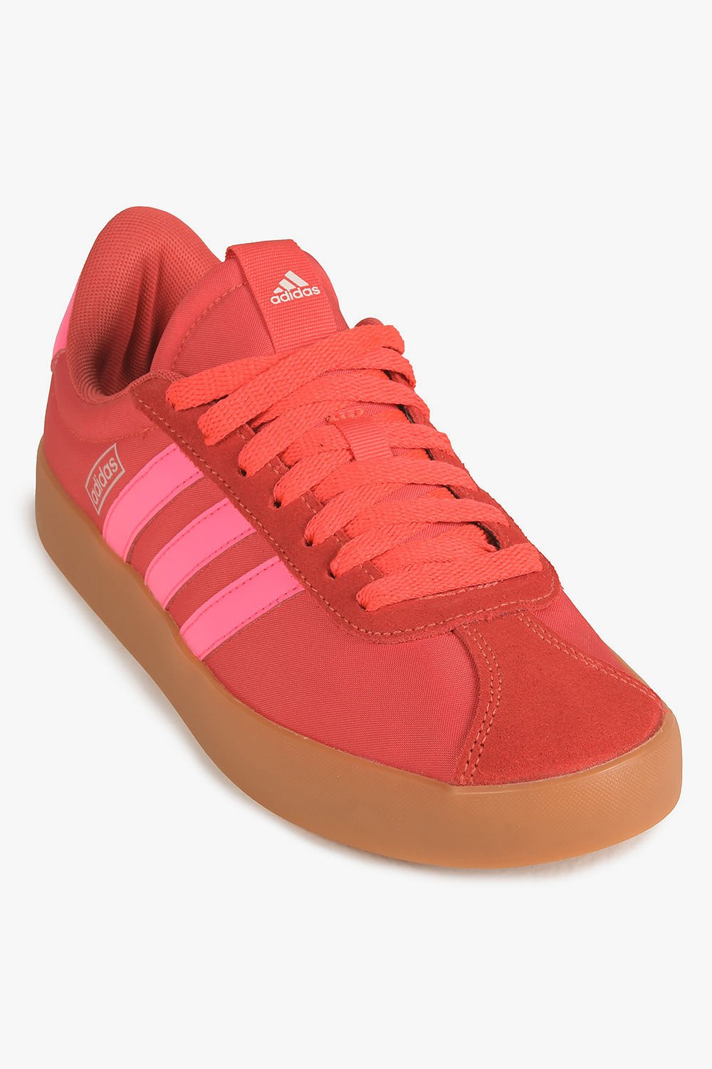 Tênis Adidas VL Court 3.0 Feminino Vermelho/Rosa 4