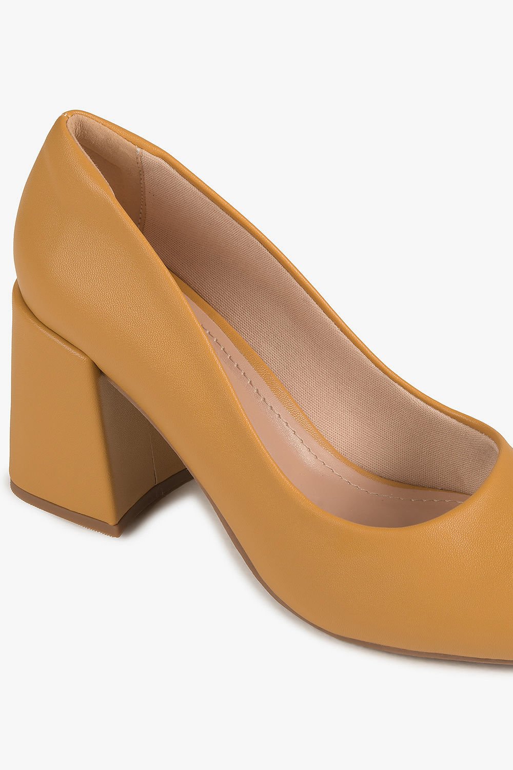 Sapato Feminino Salto Alto Mundial Sabrina Amarelo 2