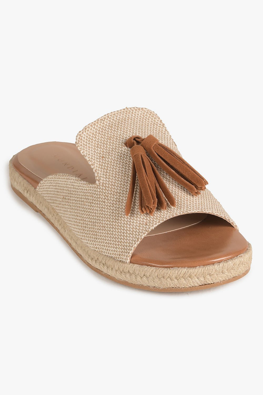 Tamanco Feminino Flatform Mundial Latifa Bege 4