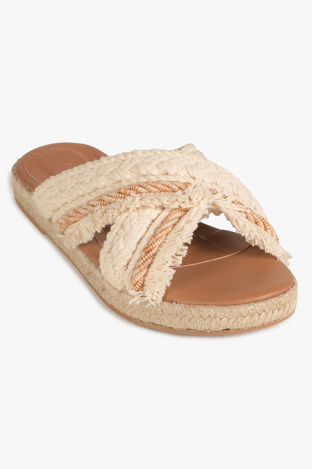 Tamanco Feminino Flatform Mundial Pilar Bege 4