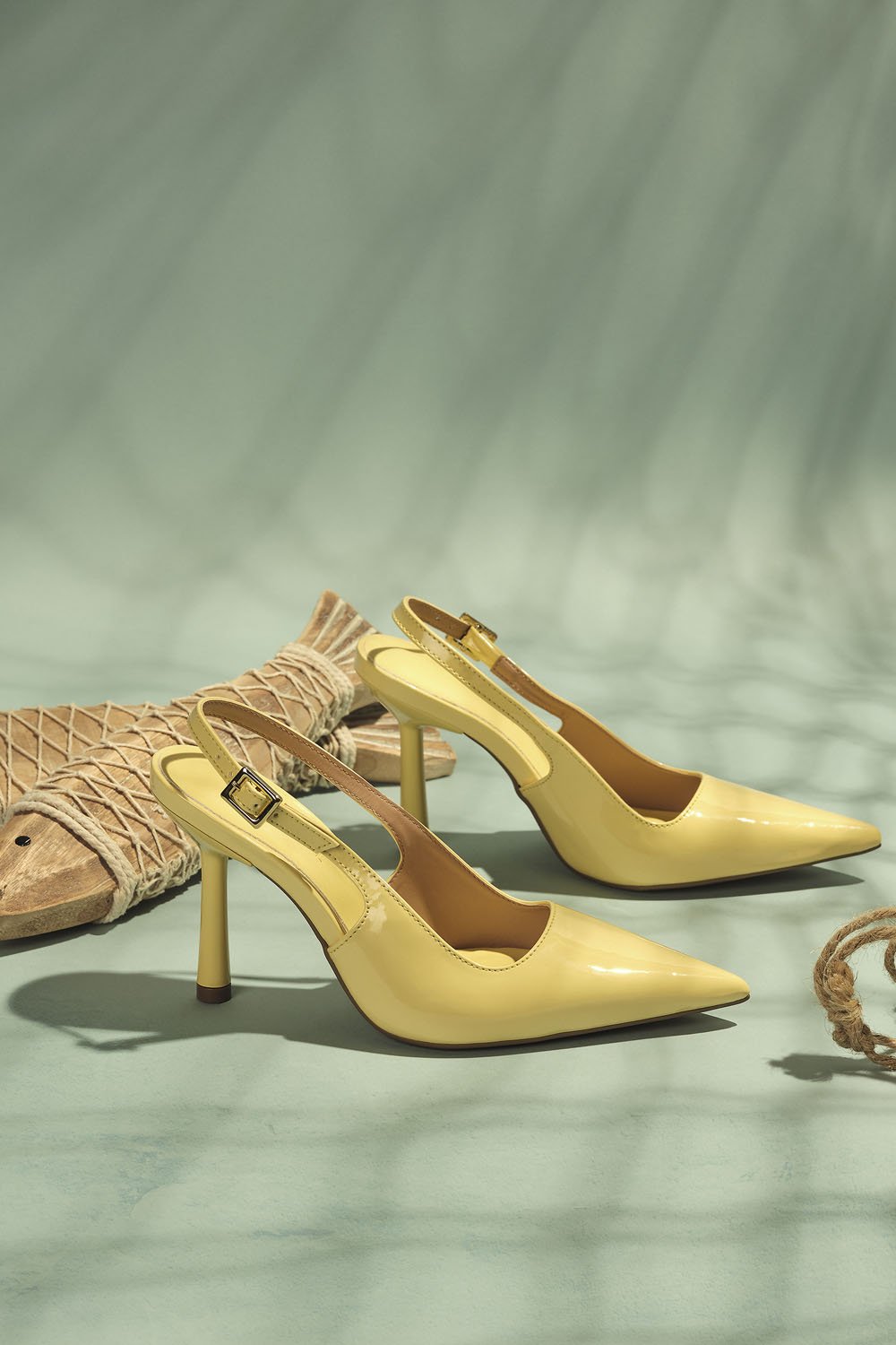 Scarpin Feminino Slingback Mundial Kyara Amarelo 2