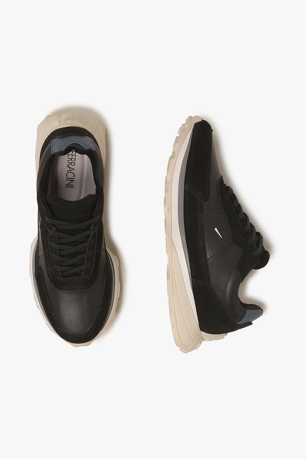 Tênis Masculino Sneaker Ferracini Denin Mid Preto 3
