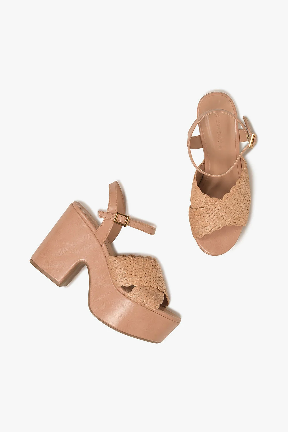 Sandália Feminina Meia-Pata Mundial Luane Bege 3