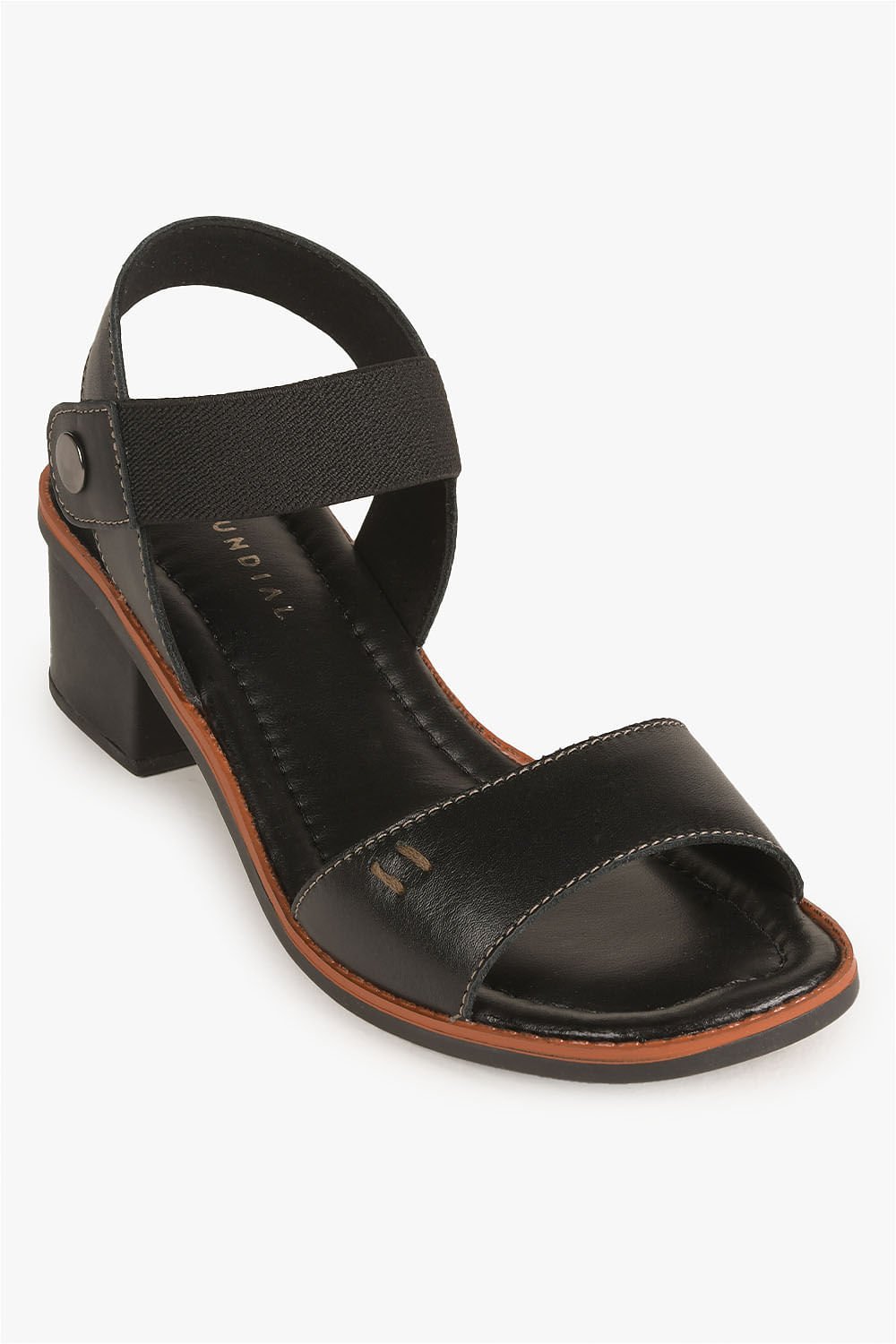 Sandália Feminina Salto Médio Mundial Fabiola Preto 4