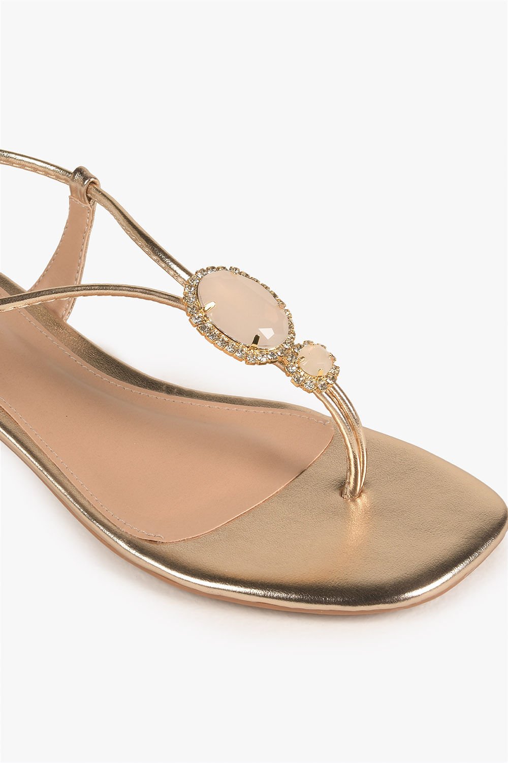 Sandália Feminina Salto Médio Mundial Farah Dourado 2