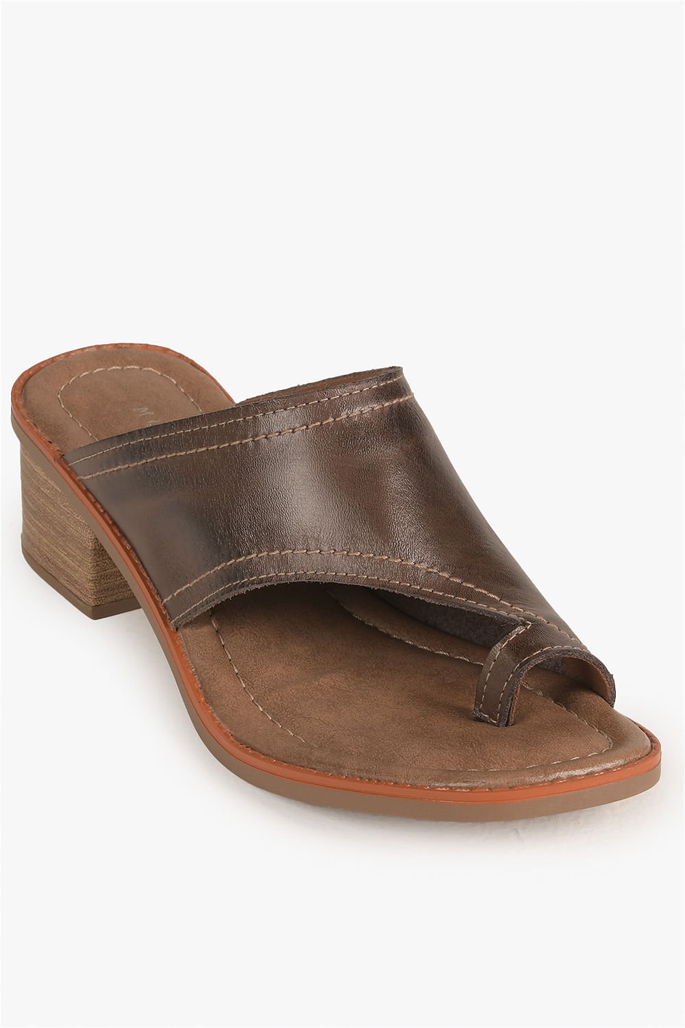 Tamanco Feminino Salto Médio Mundial Dafne Marrom 4