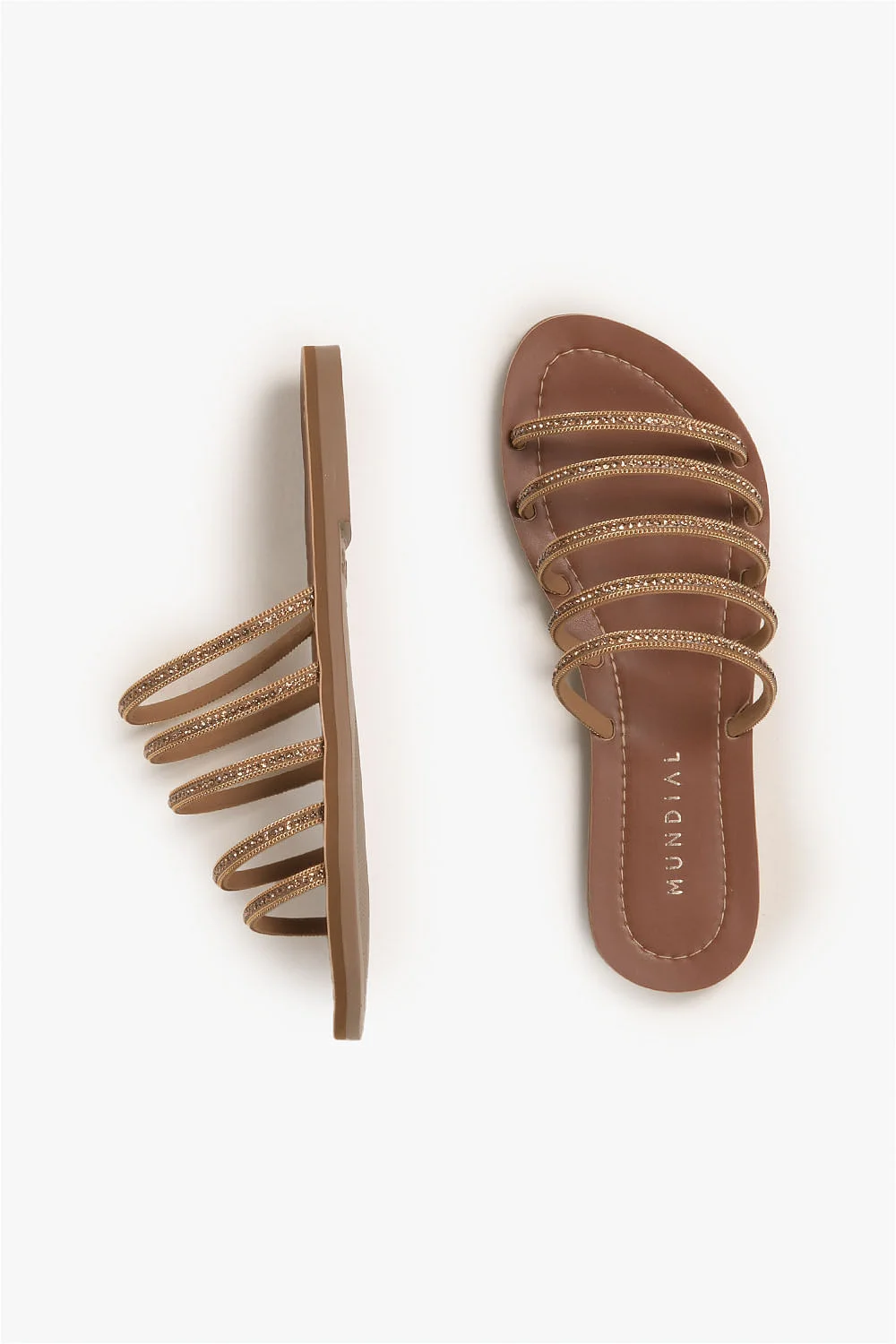 Rasteira Feminina Mundial Dolores Marrom 3