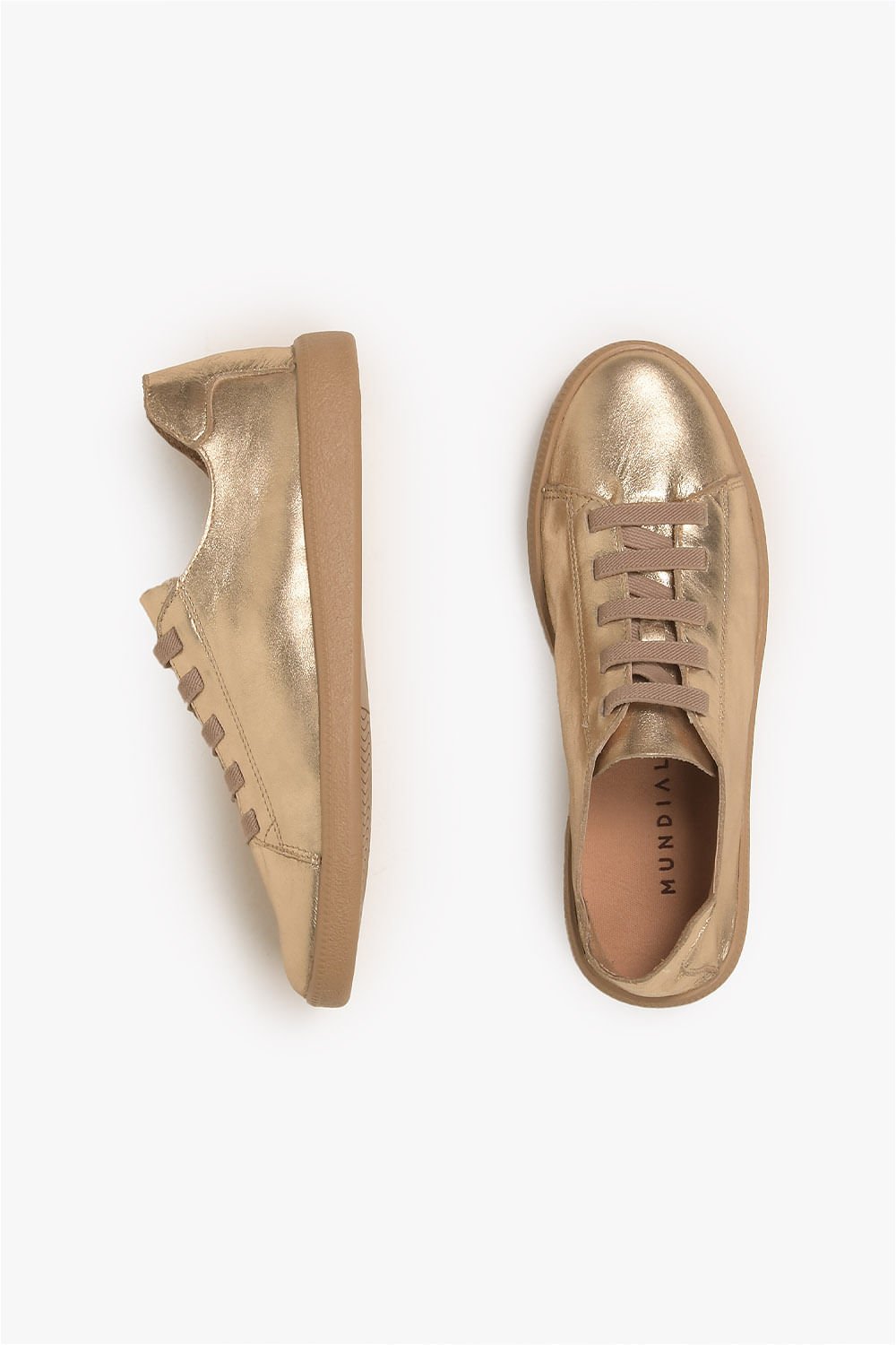 Tênis Feminino Casual Mundial Consuelo Dourado 3