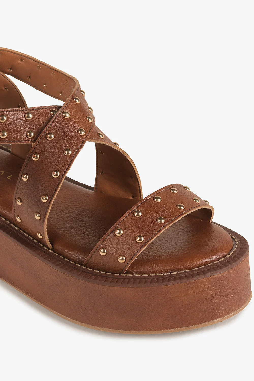 Sandália Feminina Flatform Mundial Carmina Marrom 2