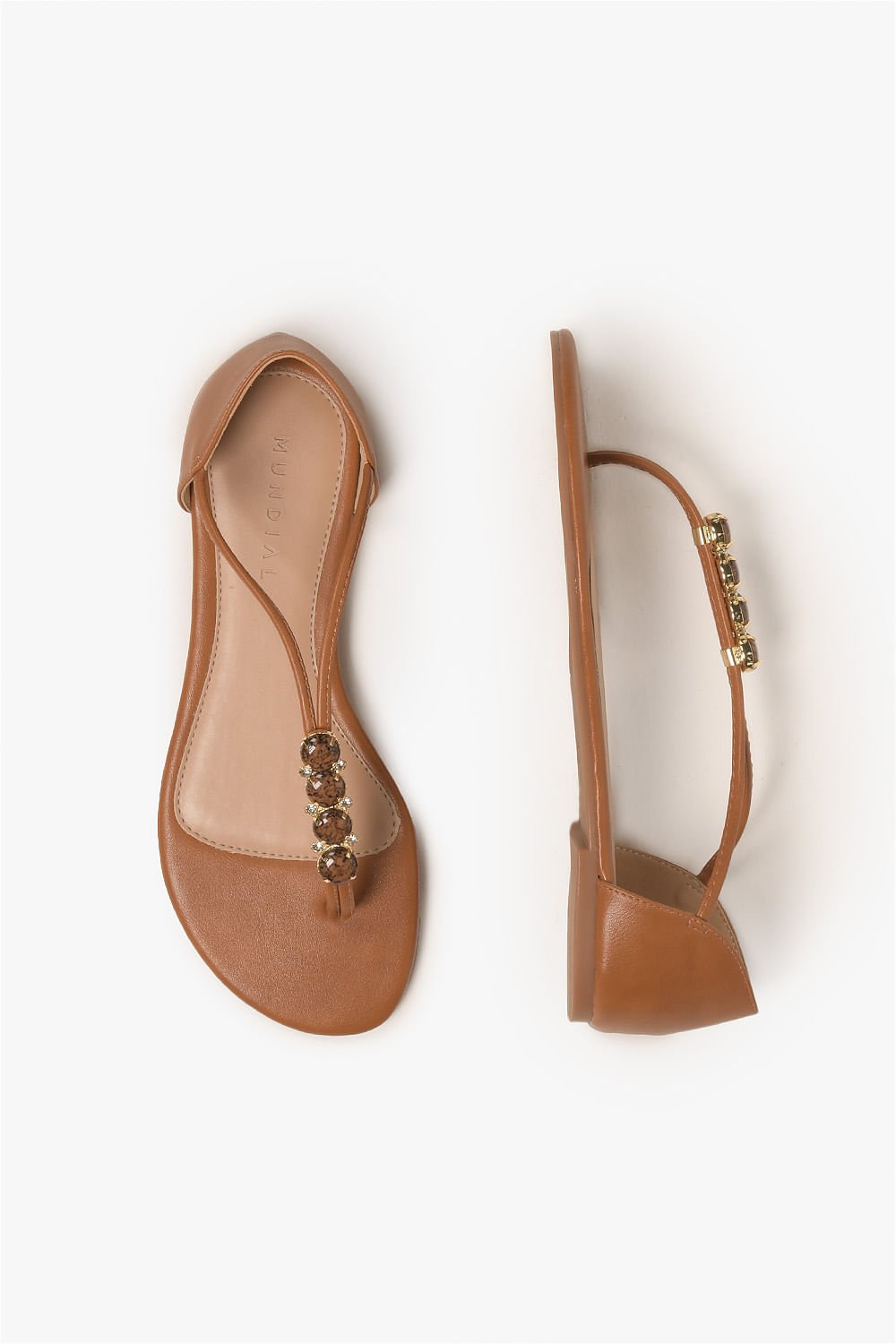 Rasteira Feminina Mundial Dijamila Caramelo 6