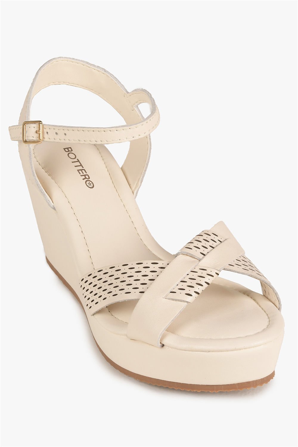 Sandália Feminina Anabela Bottero Roberta Branco 4