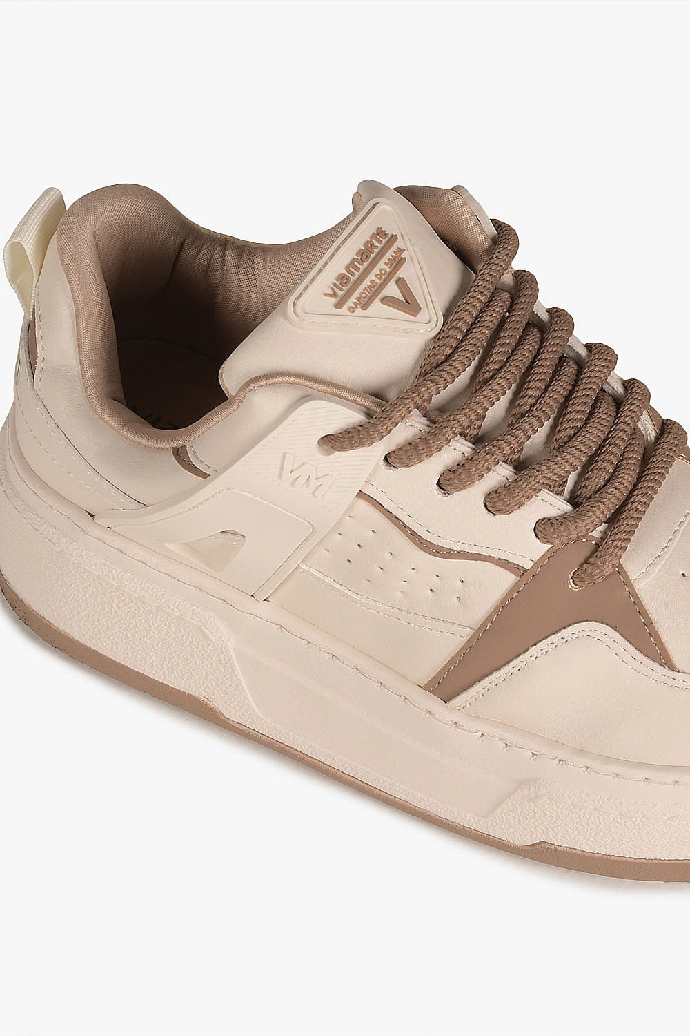 Tênis Feminino Plataforma Via Marte Whitney Bege 2