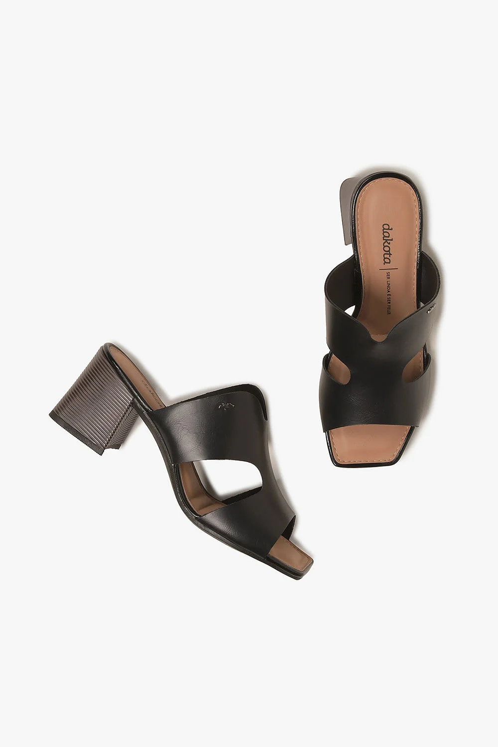 Tamanco Feminino Salto Alto Dakota Violette Preto 3