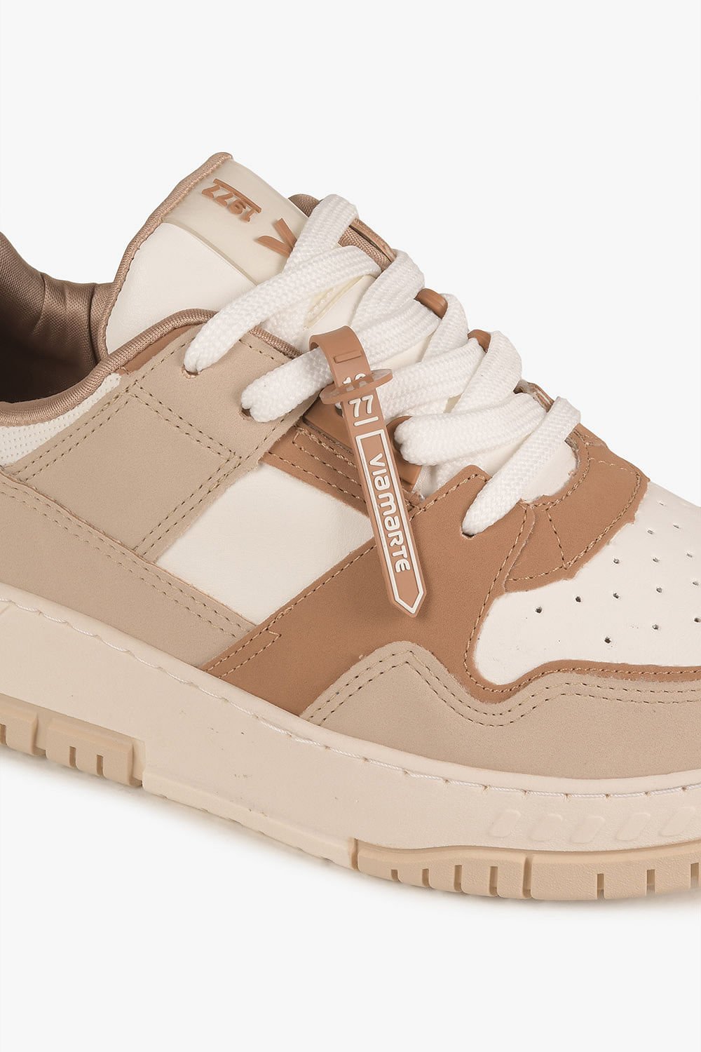 Tênis Feminino Plataforma Via Marte Zorae Bege 2