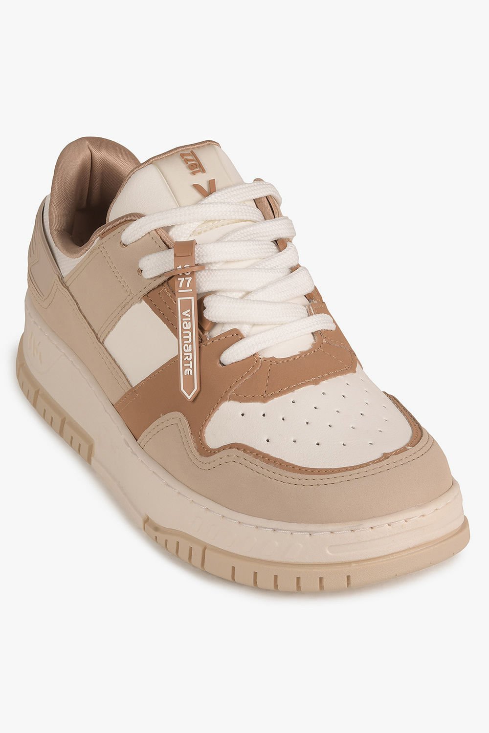 Tênis Feminino Plataforma Via Marte Zorae Bege 4