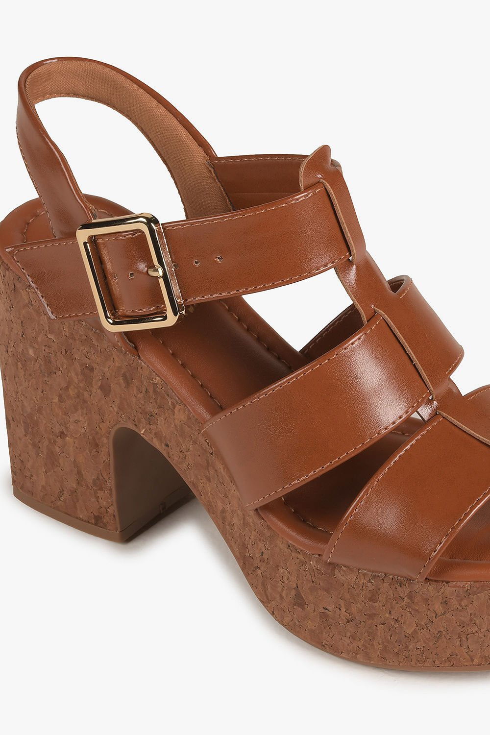 Sandália Feminina Meia-Pata Bebecê Inez Marrom 2