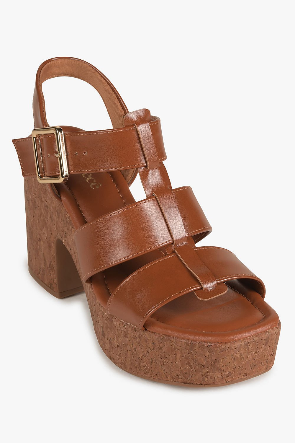 Sandália Feminina Meia-Pata Bebecê Inez Marrom 4