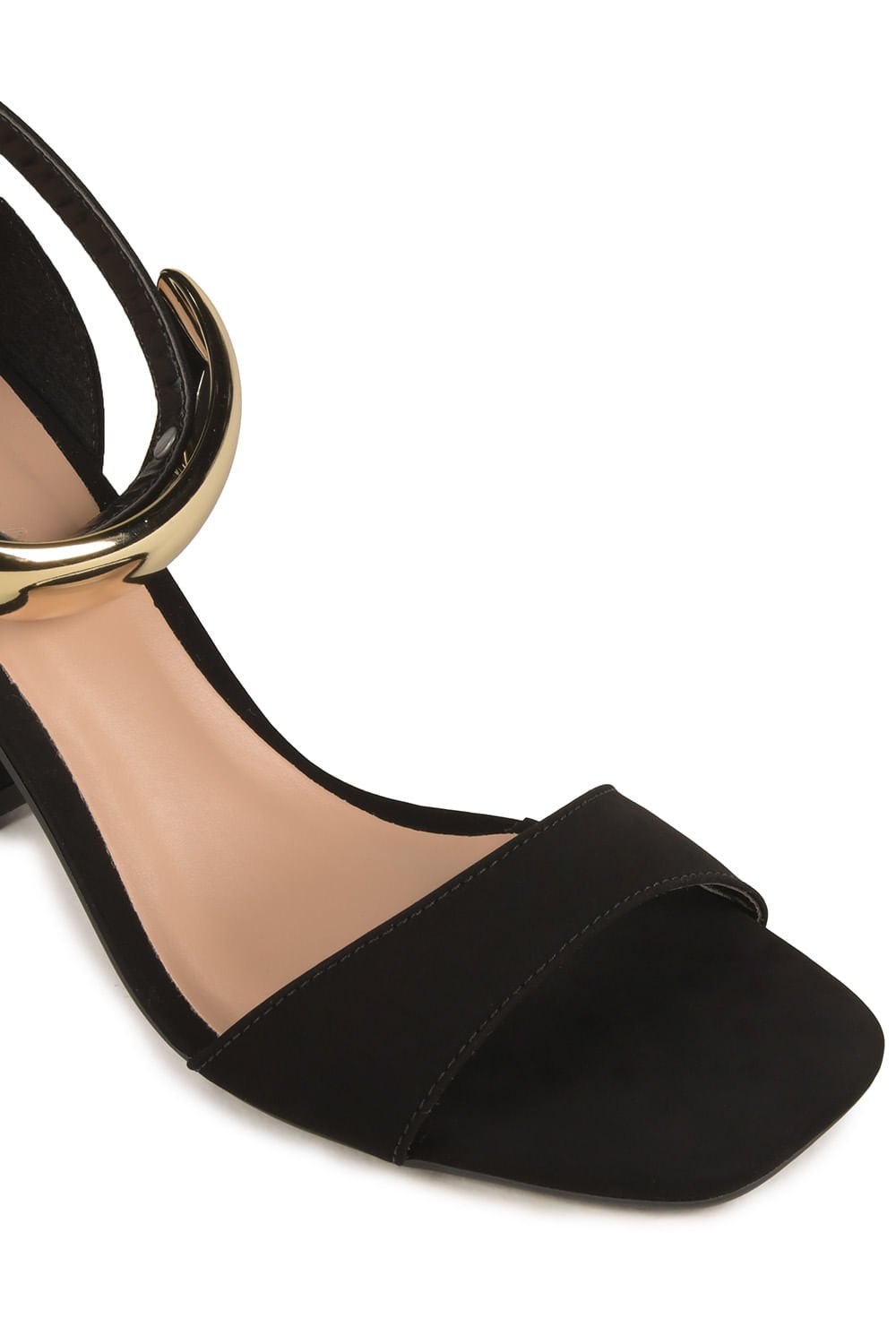 Sandália Feminina Salto Médio Mundial Kallista Preto 2