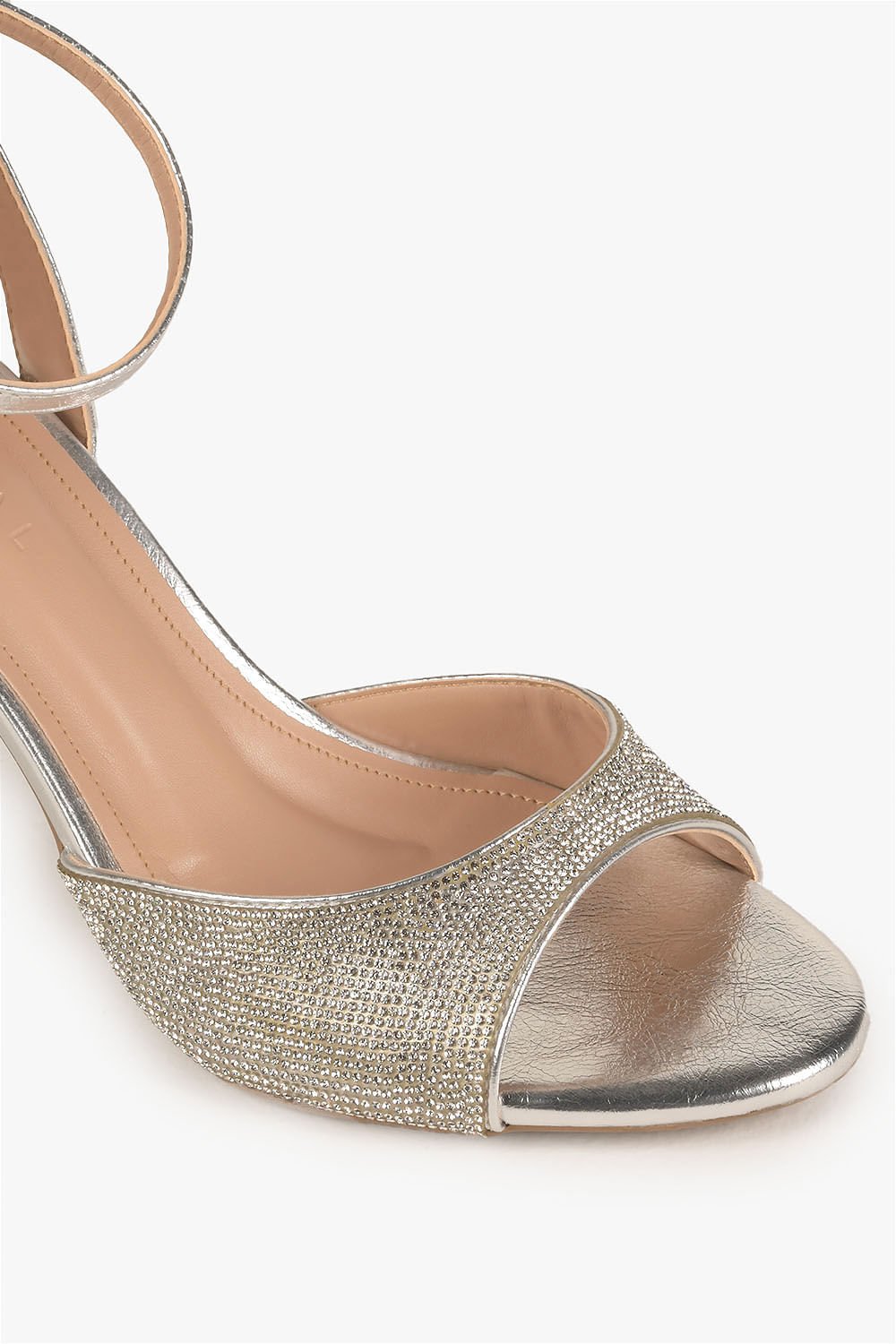 Sandália Feminina Salto Alto Mundial Miriel Prata 2