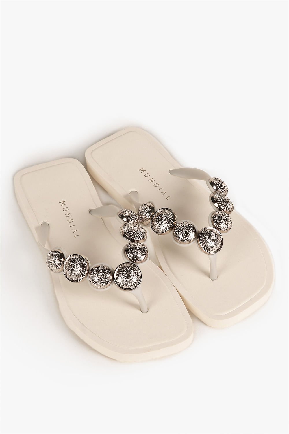 Chinelo Feminino Mundial Aditi Off White 2