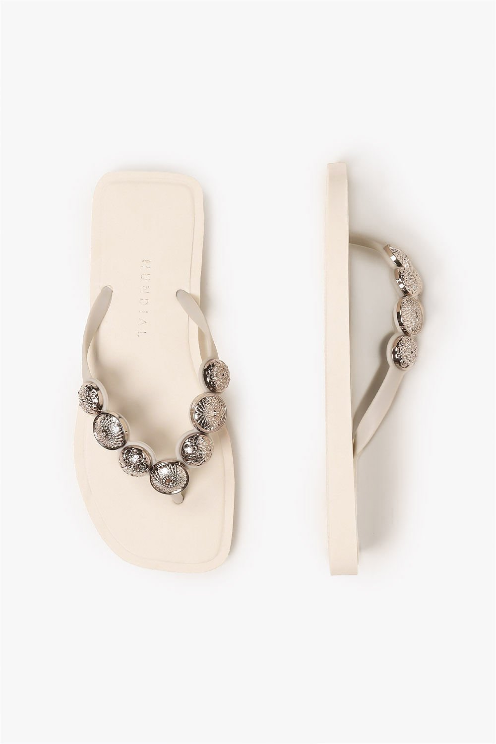 Chinelo Feminino Mundial Aditi Off White 3