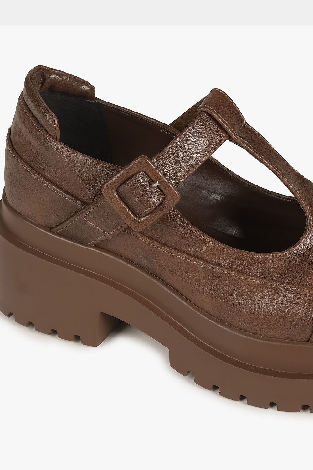 Sapato Feminino Tratorado Loafer Mundial Georgina Marrom 2