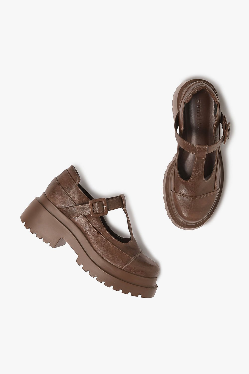 Sapato Feminino Tratorado Loafer Mundial Georgina Marrom 3