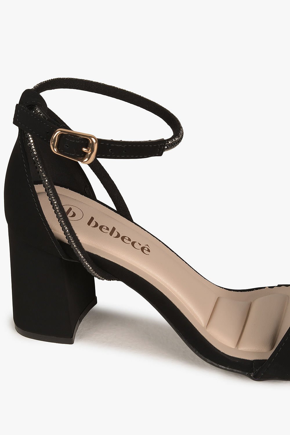 Sandália Feminina Salto Médio Bebecê Valerie Preto 2