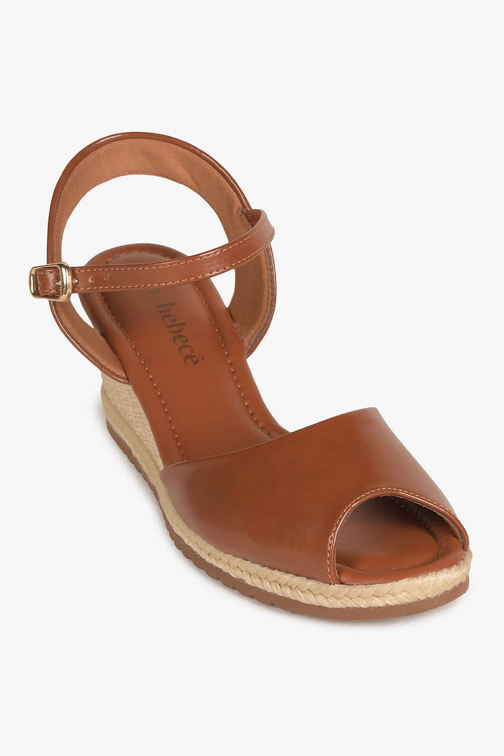 Sandália Feminina Anabela Bebecê Gisele Marrom 4