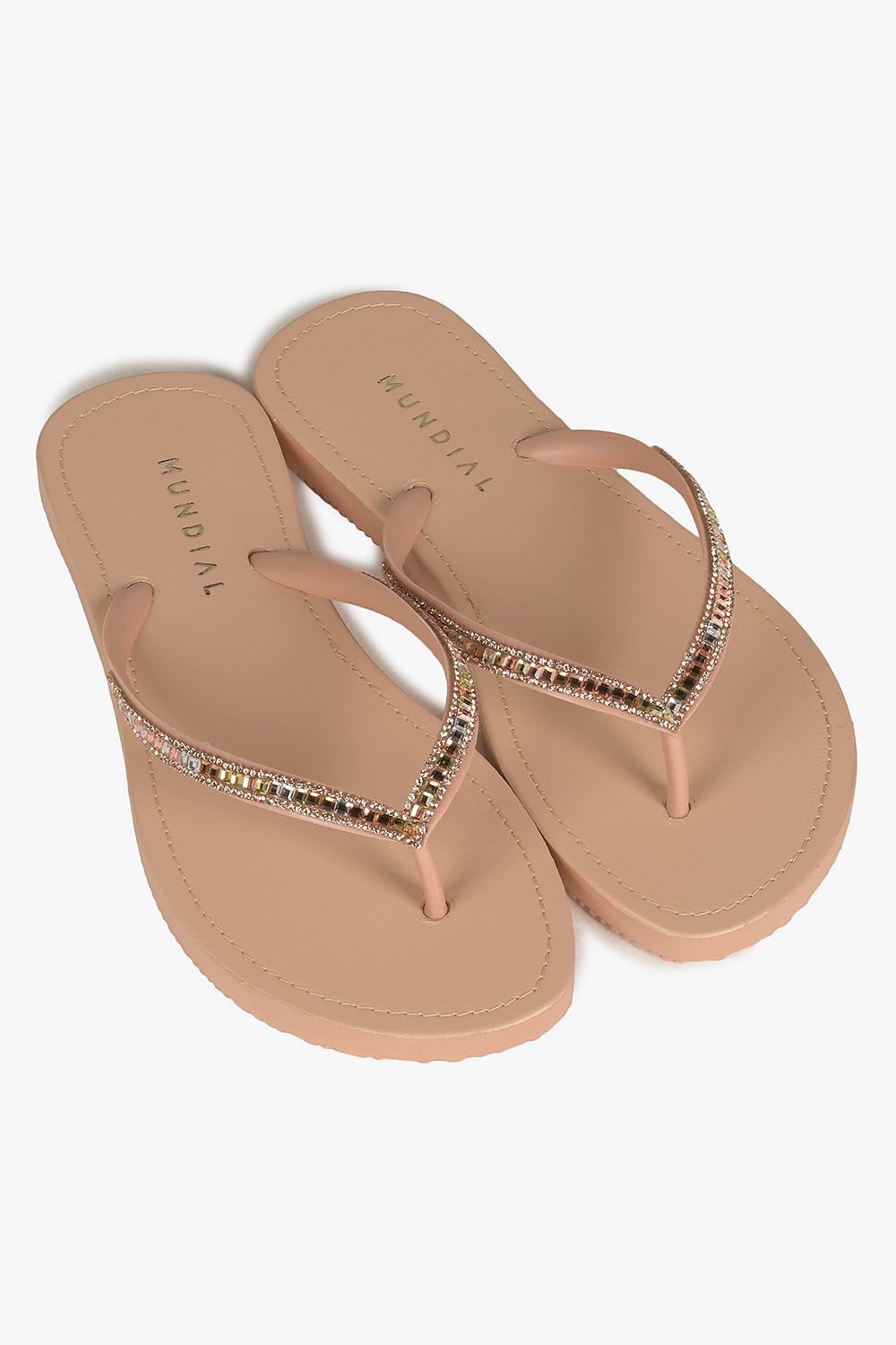 Chinelo Feminino Mundial Kevelin Bege 2