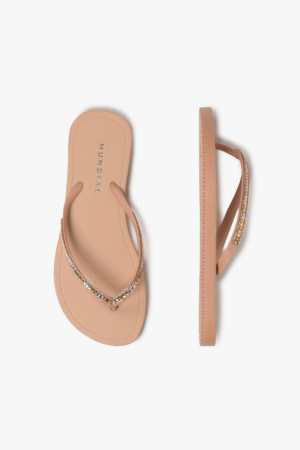 Chinelo Feminino Mundial Kevelin Bege 3