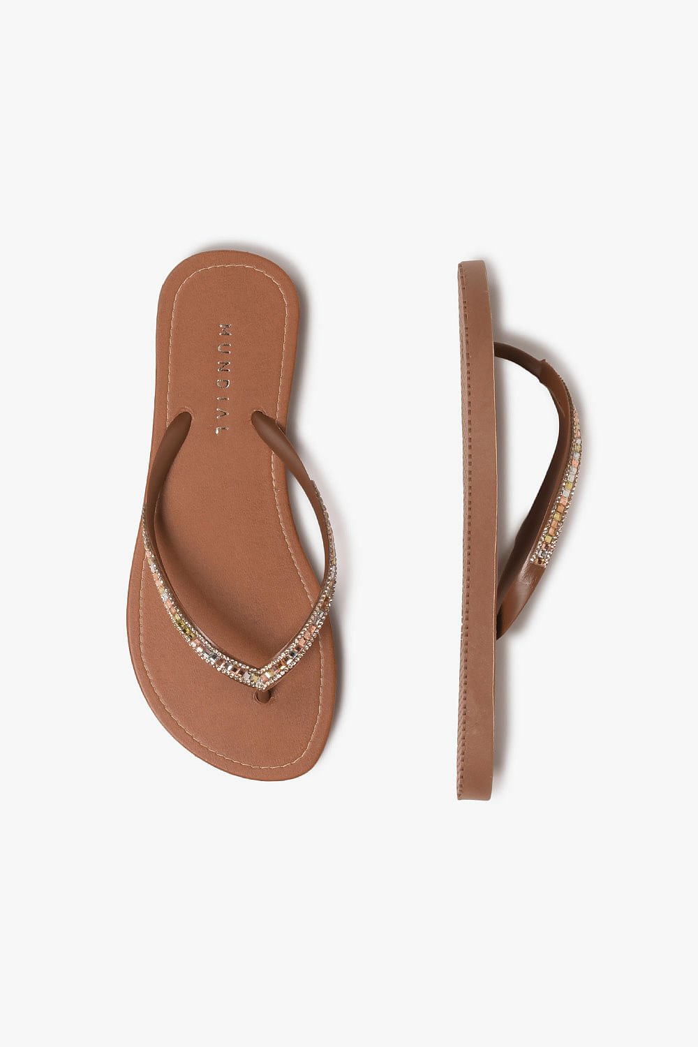 Chinelo Feminino Mundial Kevelin Marrom 3