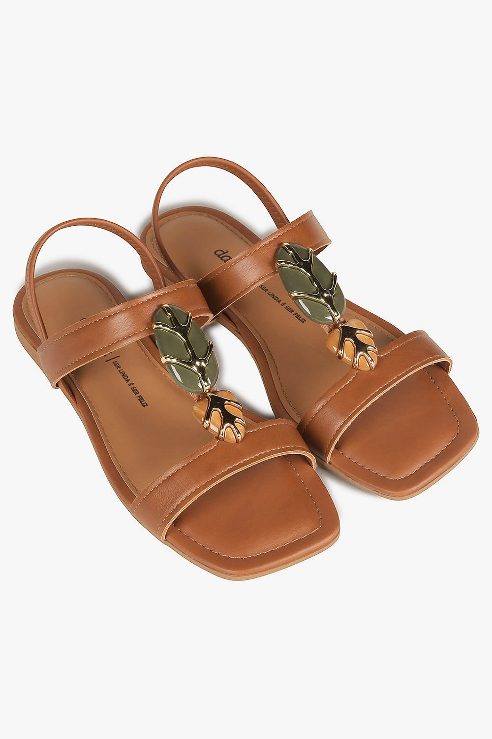 Rasteira Femimina Dakota Nayla Marrom 4