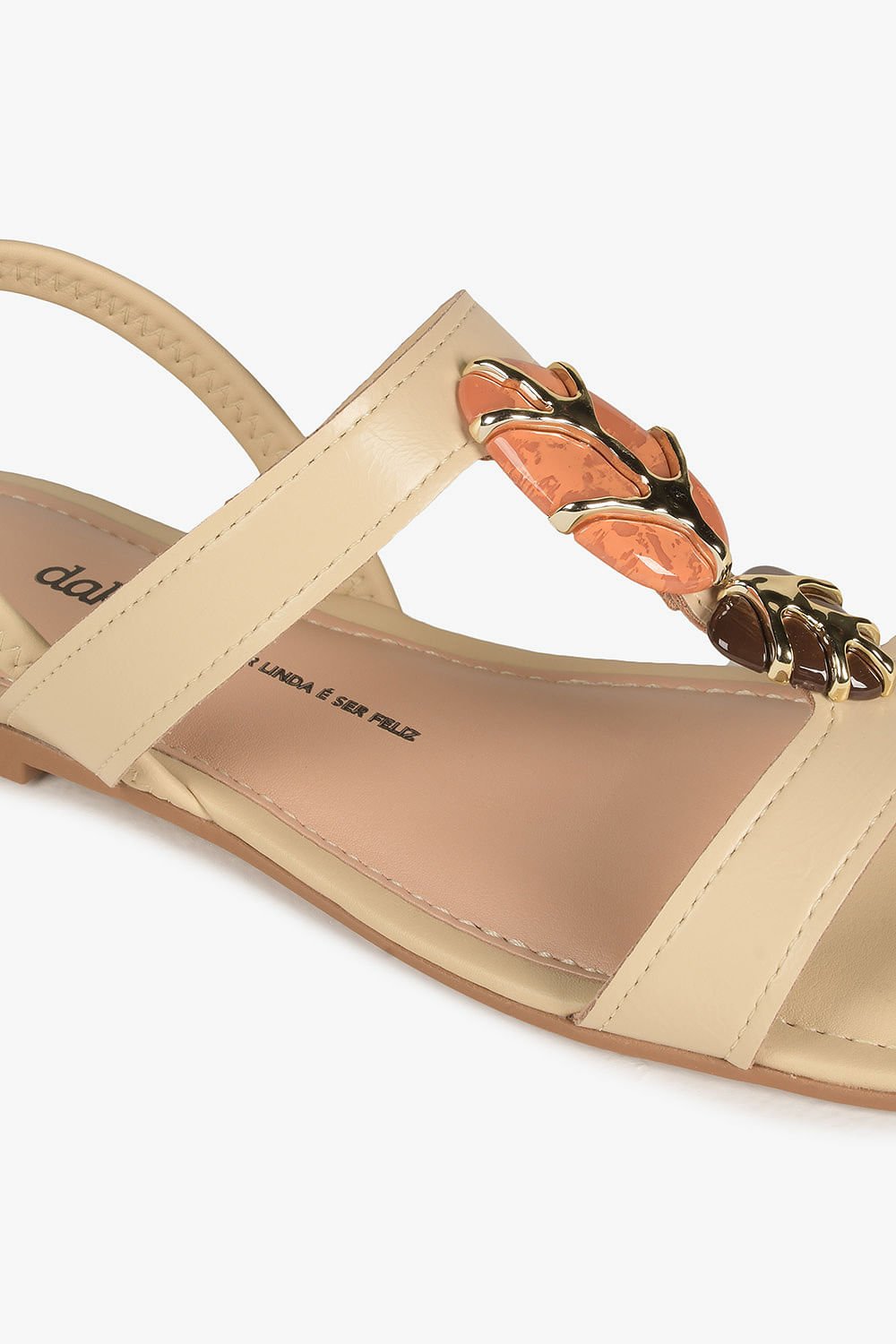 Rasteira Femimina Dakota Nayla Bege 2