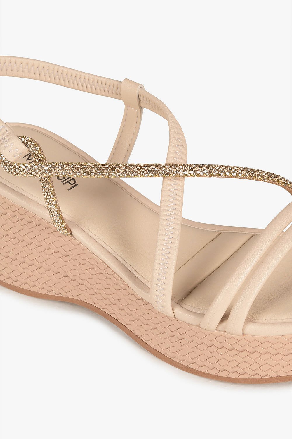 Sandália Feminina Anabela Mississipi Yracema Bege 2