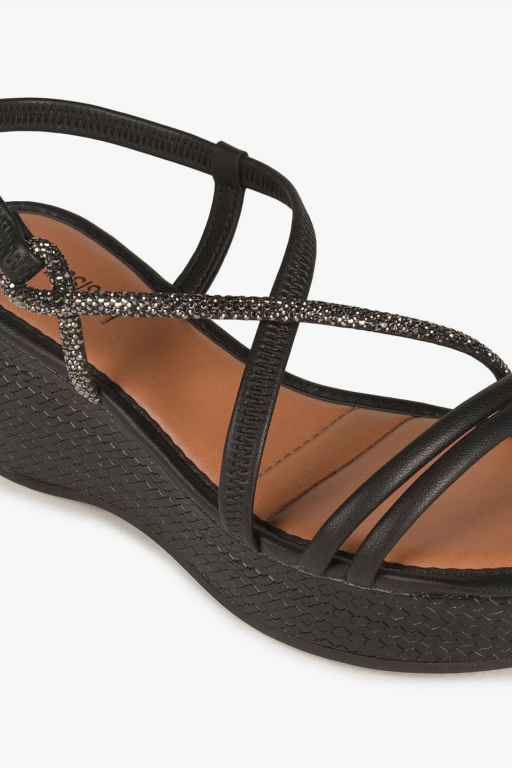 Sandália Feminina Anabela Mississipi Yracema Preto 2