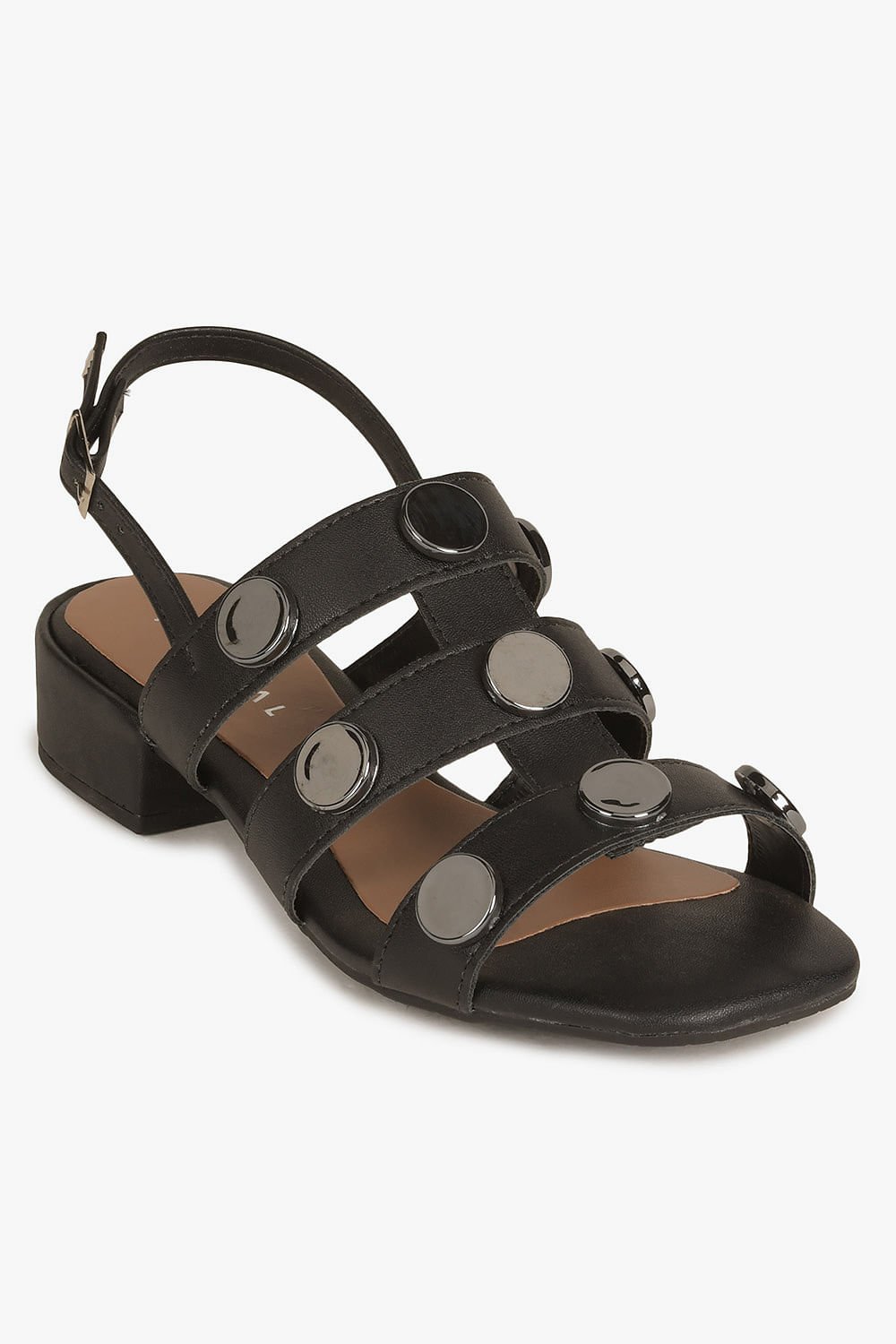 Sandália Feminina Salto Baixo Mundial Adhara Preto 4