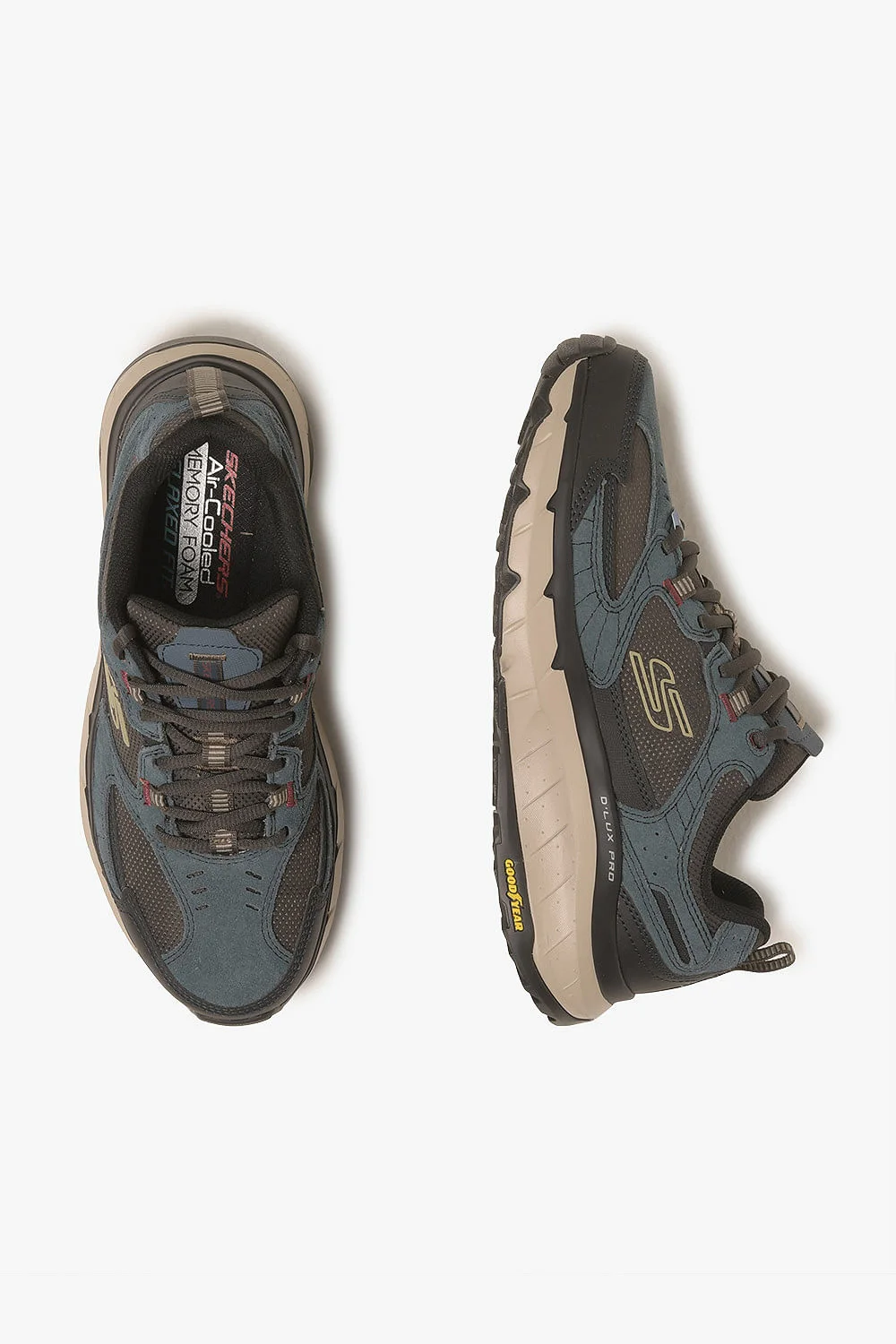 Tênis Skechers Dlux Pro Masculino Preto/Azul 3