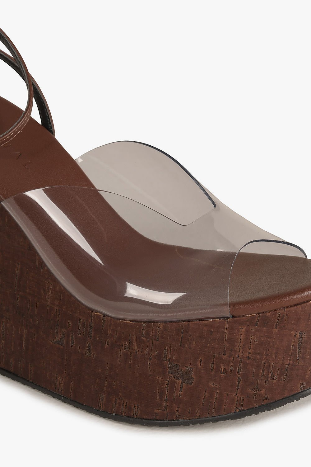 Sandália Feminina Anabela Mundial Elenora Café 2