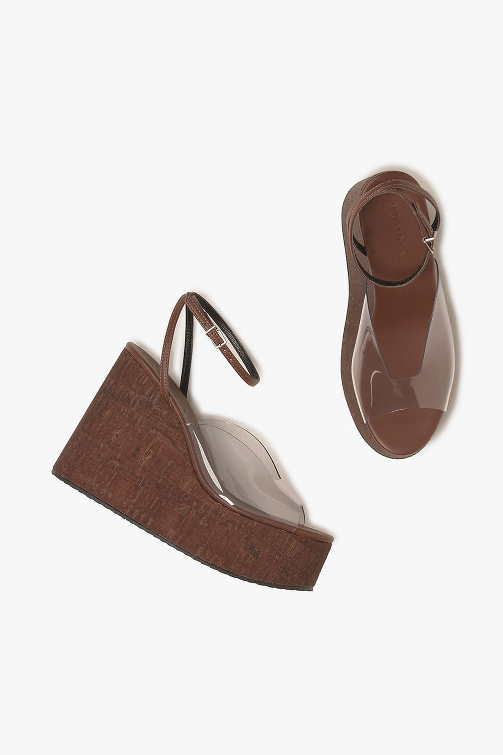 Sandália Feminina Anabela Mundial Elenora Café 3